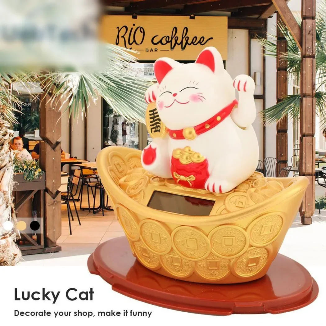Lucky Cat Cat Wealth Cat Solar - Renewable Energy House 评论和价格