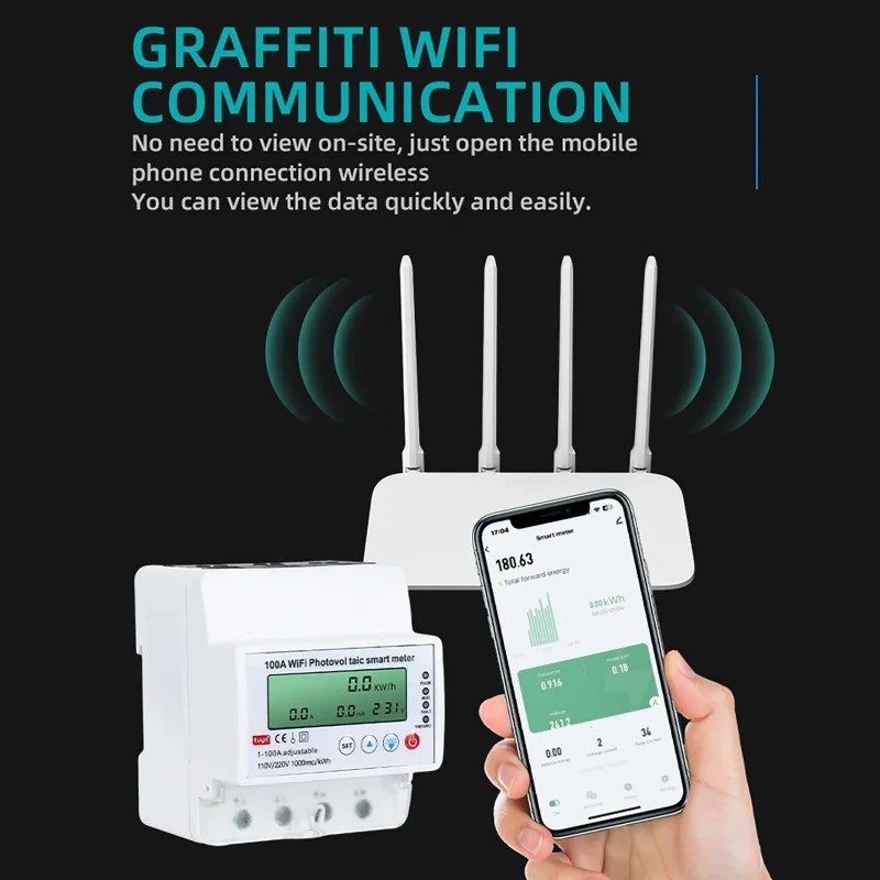 4P 1-100A WiFi Photovoltaic Sm - Renewable Energy House 评论和价格