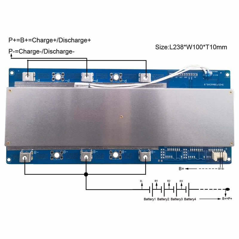 16S 100A BMS for 48V Li-ion/Li - Lifepo4 Battery Pack 评论和价格
